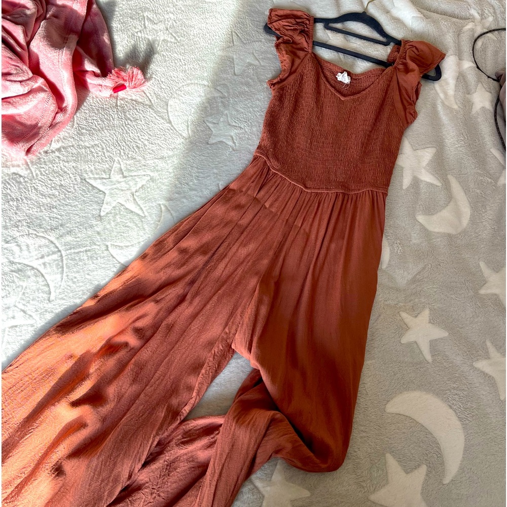Burnt orange romper
